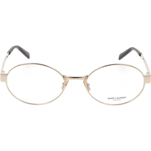 Runde Metallrahmenbrille , unisex, Größe: 55 MM - Saint Laurent - Modalova