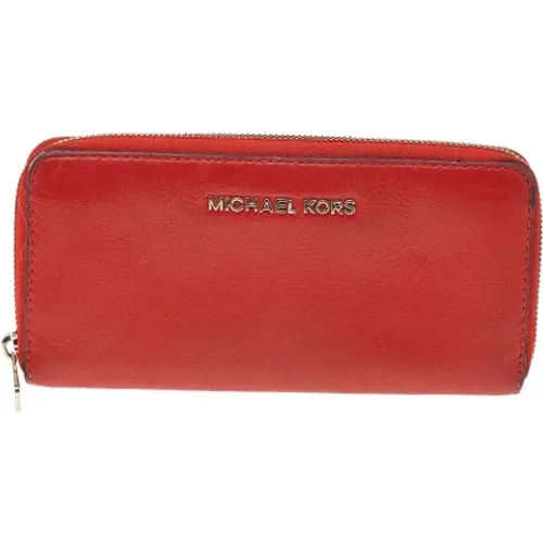 Pre-owned Wallets, female, , Size: ONE SIZE Pre-owned Leather wallets - Michael Kors Pre-owned - Modalova