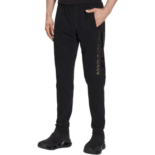 Schwarze Jogginghose mit Einzigartigem Stil , Herren, Größe: XL - Emporio Armani EA7 - Modalova