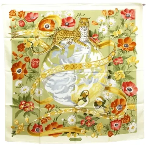 Pre-owned Scarves, female, , Size: ONE SIZE Pre-owned Silk scarves - Salvatore Ferragamo Pre-owned - Modalova