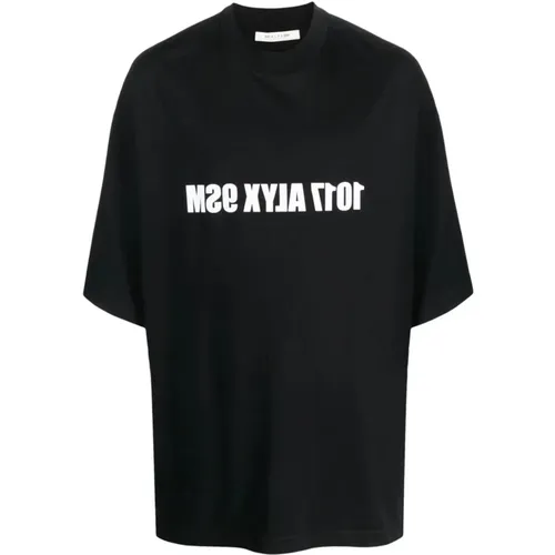 Cotton T-shirt with Logo Print , male, Sizes: L - 1017 Alyx 9SM - Modalova