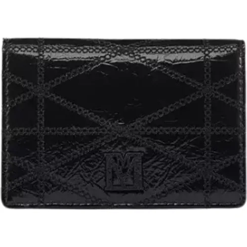 Quilted Leather Card Wallet , male, Sizes: ONE SIZE - MCM - Modalova