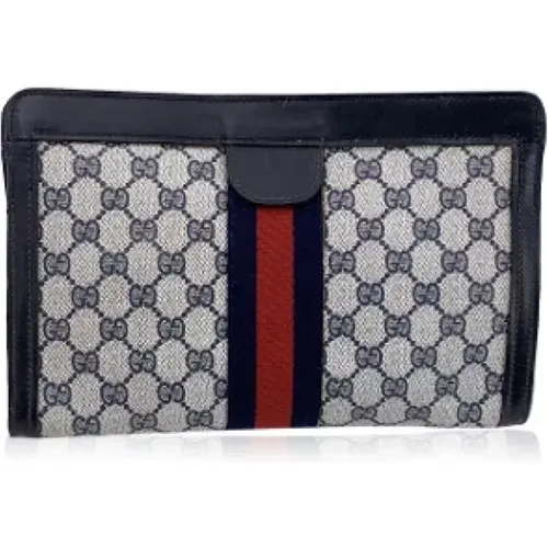 Pre-owned Clutches, female, , Size: ONE SIZE Pre-owned Leather clutches - Gucci Vintage - Modalova