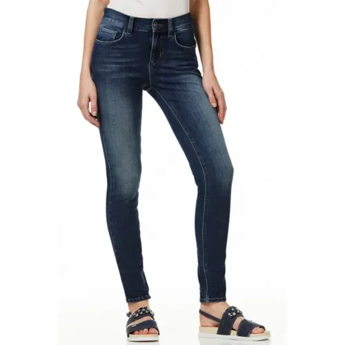 Divine Skinny Jeans - Hohe Taille, Blau Gewaschen , Damen, Größe: W26 - Liu Jo - Modalova