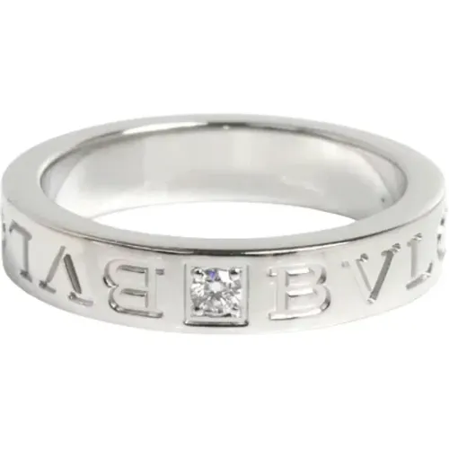 Pre-owned Jewellery, female, , Size: ONE SIZE Pre-owned White Gold rings - Bvlgari Vintage - Modalova