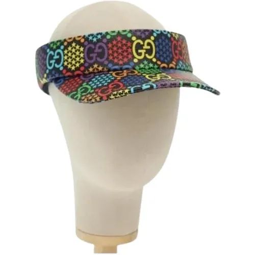 Pre-owned Accessories, female, , Size: ONE SIZE Pre-owned Canvas Hat - Gucci Vintage - Modalova