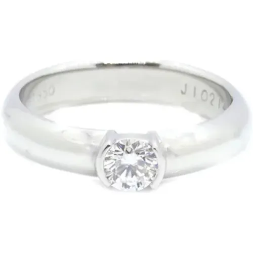 Pre-owned Jewellery, female, , Size: ONE SIZE Pre-owned Platinum rings - Tiffany & Co. Pre-owned - Modalova