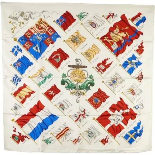 Pre-owned Scarves, female, , Size: ONE SIZE Pre-owned Canvas scarves - Hermès Vintage - Modalova