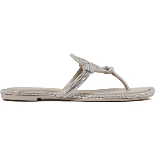 Stone Grey Miller Sandals , female, Sizes: 3 UK, 4 UK - TORY BURCH - Modalova