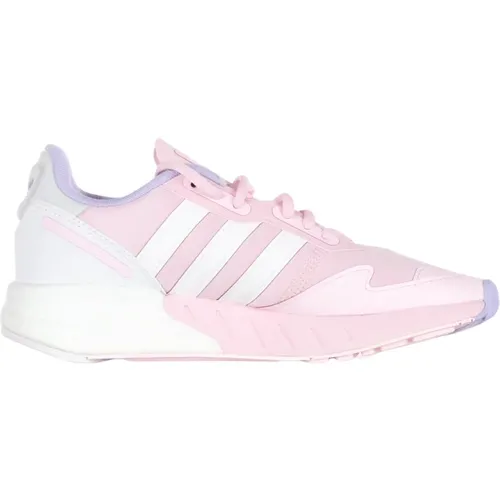 Niedrige Sneakers in /Weiß/Violett Ton , Damen, Größe: 40 EU - Adidas - Modalova