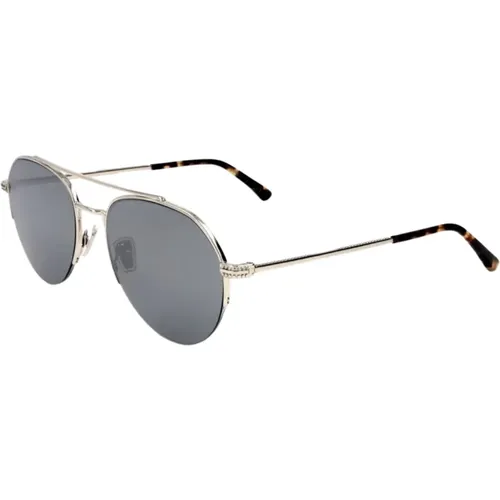 Sunglasses, male, , Size: 57 MM Silver Metal Sunglasses for Men - Jimmy Choo - Modalova