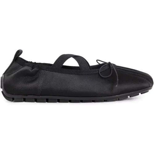 Ballerinas, female, , Size: 10 US Satin Ballerina Grip Shoes - Simone Rocha - Modalova