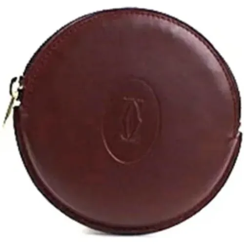 Pre-owned Wallets, female, , Size: ONE SIZE Pre-owned Leather wallets - Cartier Vintage - Modalova