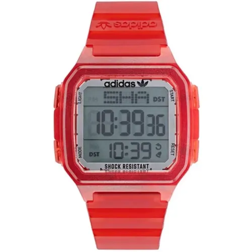 Rote Damen Quarzharz Uhr Adidas - Adidas - Modalova