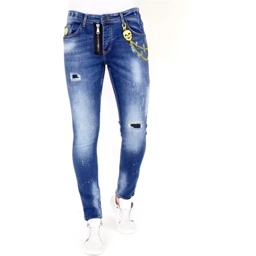 Slim-fit Jeans , male, Sizes: W33, W31, W38 - Local Fanatic - Modalova