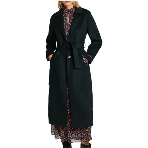 Elegant Long Wool Coat , female, Sizes: XS, S, M - Pepe Jeans - Modalova