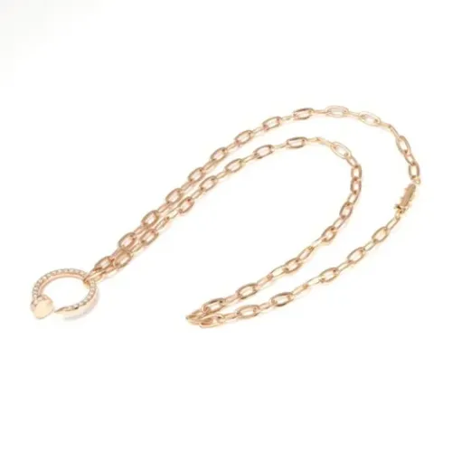 Pre-owned Jewellery, female, , Size: ONE SIZE Pre-owned Rose Gold necklaces - Cartier Vintage - Modalova