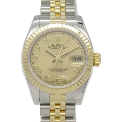 Pre-owned Stainless Steel watches , female, Sizes: ONE SIZE - Rolex Vintage - Modalova