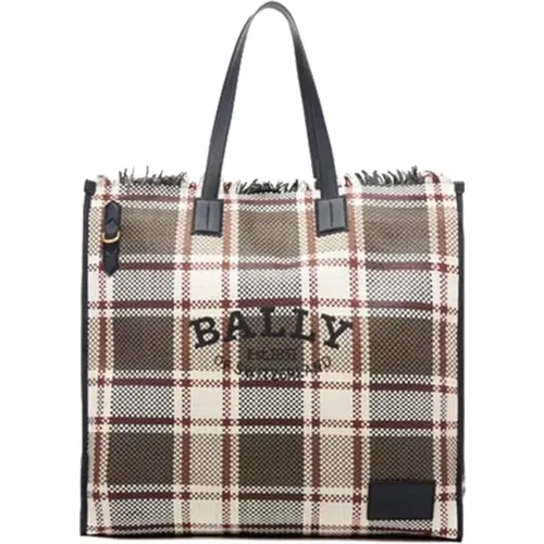 Tote Bags, female, , Size: ONE SIZE Logo Grande Tote Bag - Bally - Modalova