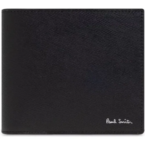 Leather Bi-Fold Wallet , male, Sizes: ONE SIZE - Paul Smith - Modalova