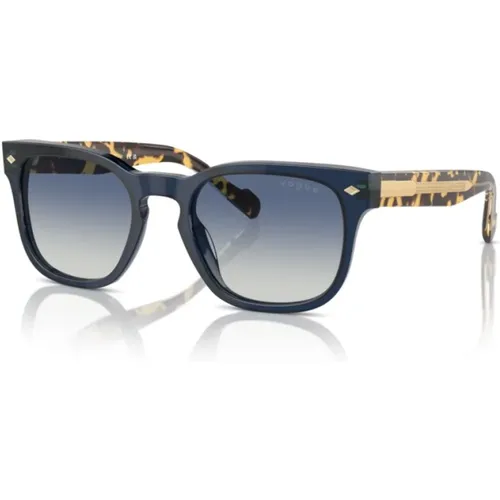 Sunglasses, unisex, , Size: 55 MM Retro square acetate sunglasses with metal details - Vogue - Modalova