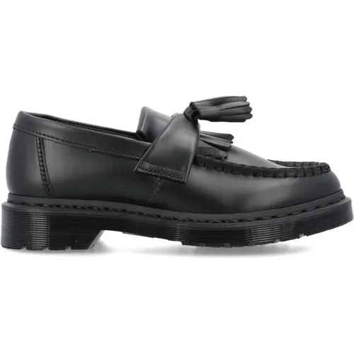 Leather Loafers with Fringe and Tassel Detail , female, Sizes: 8 UK - Dr. Martens - Modalova