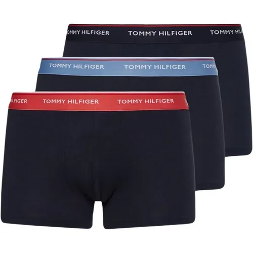 Bottoms, male, , Size: S Plain Cotton Blend Mens Underwear - Tommy Hilfiger - Modalova