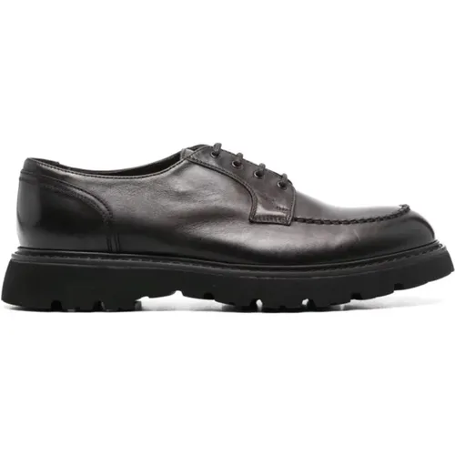 Braun Schwarze Derby Lace Up Schuhe , Herren, Größe: 41 EU - Doucal's - Modalova