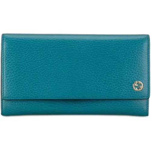 Pre-owned Wallets, female, , Size: ONE SIZE Pre-owned Leather wallets - Gucci Vintage - Modalova