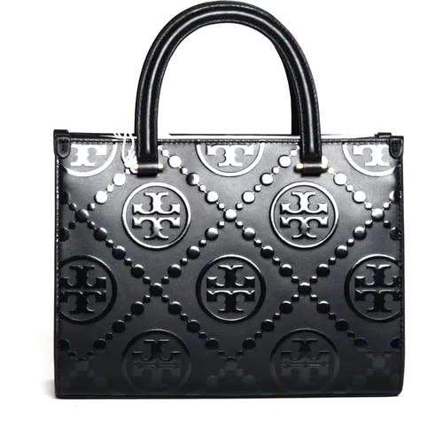 Leather Square Tote Bag , female, Sizes: ONE SIZE - TORY BURCH - Modalova