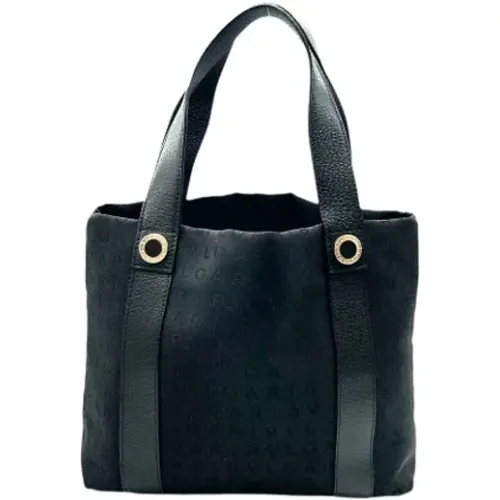 Pre-owned Tote Bags, female, , Size: ONE SIZE Pre-owned Canvas totes - Bvlgari Vintage - Modalova