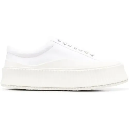 Weiße Casual Sneakers für Frauen , Damen, Größe: 40 EU - Jil Sander - Modalova