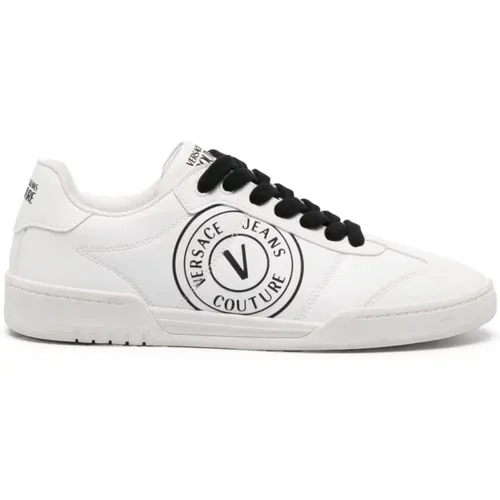 Sneakers, male, , Size: 8 US Sneakers with Logo Print - Versace Jeans Couture - Modalova