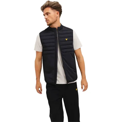 Vests, male, , Size: M Hybrid Double Baffle Bodywarmer Men - Lyle & Scott - Modalova