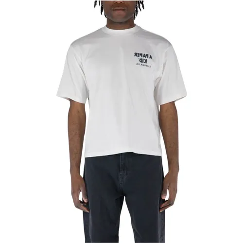 Printed Crew Neck T-Shirt , male, Sizes: S - A Paper Kid - Modalova