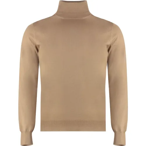 Turtlenecks, male, , Size: XL Merino Wool Turtleneck Pullover - Drumohr - Modalova