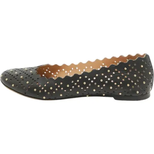 Pre-owned Flats, female, , Size: 7 US Pre-owned Leather flats - Chloé Pre-owned - Modalova