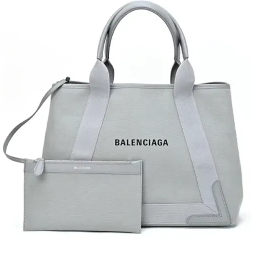 Pre-owned Tote Bags, female, , Size: ONE SIZE Pre-owned Canvas handbags - Balenciaga Vintage - Modalova