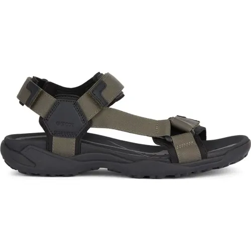 Grip Flat Sandals for Men , male, Sizes: 11 UK, 7 UK, 8 UK, 9 UK, 10 UK - Geox - Modalova