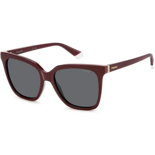 Trendige Sonnenbrille mit hoher UV-Schutz , Damen, Größe: 55 MM - Polaroid - Modalova