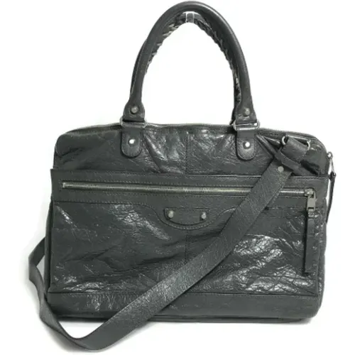 Pre-owned Handbags, male, , Size: ONE SIZE Pre-owned Leather handbags - Balenciaga Vintage - Modalova