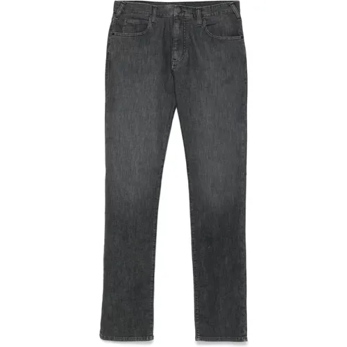 J45 Jeans, Baumwolle Elastan Fit Taschen , Herren, Größe: W38 - Emporio Armani - Modalova