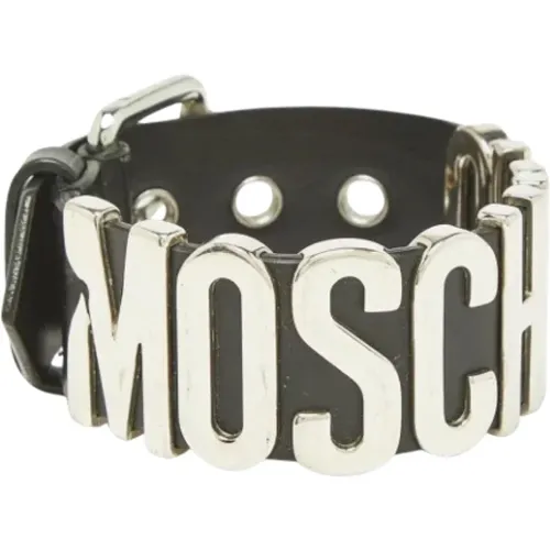 Pre-owned Jewellery, female, , Size: ONE SIZE Pre-owned Leather bracelets - Moschino Pre-Owned - Modalova