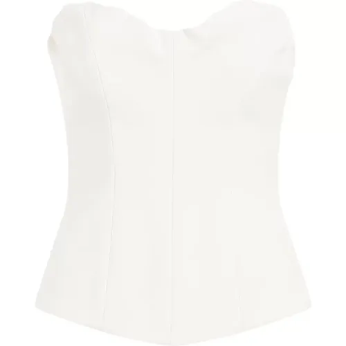 Cotton Corset Top , female, Sizes: XS - Victoria Beckham - Modalova