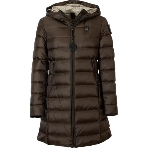 Down Coats, female, , Size: M Agnes Long Quilted Down Coat - Blauer - Modalova