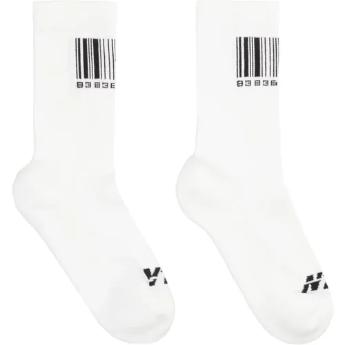 Kontrastierende Intarsia Baumwollmischsocken , Herren, Größe: M - Vetements - Modalova