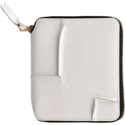 Leather Reversed Hem Wallet , unisex, Sizes: ONE SIZE - Comme des Garçons - Modalova