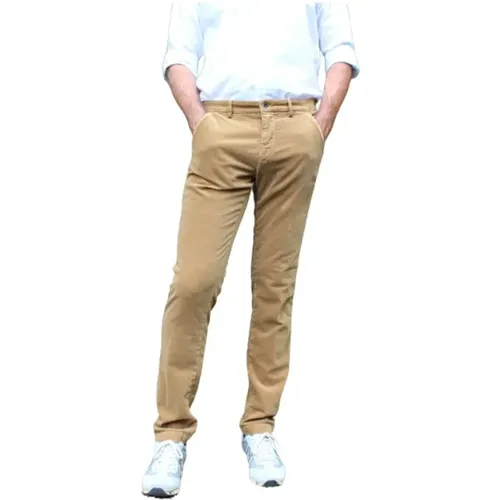 Chinos, male, , Size: XL Slim Fit Velvet Cotton Chino Pants - Mason's - Modalova