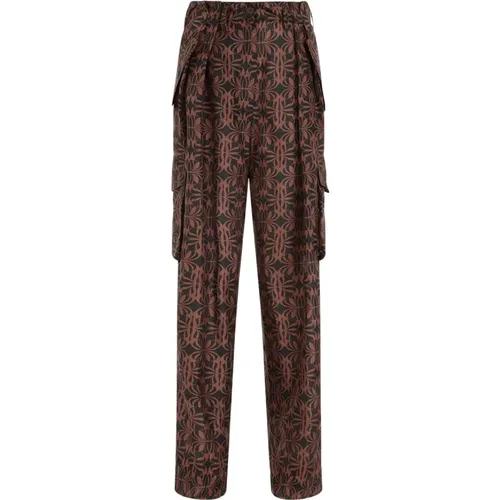Black Silk Cargo Pants , female, Sizes: M, S - Dries Van Noten - Modalova