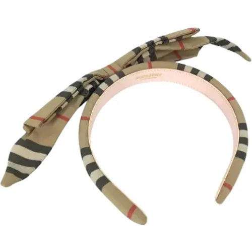 Pre-owned Accessories, female, , Size: ONE SIZE Pre-owned Canvas hair-accessories - Burberry Vintage - Modalova